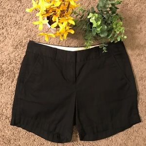 J. Crew Black Chino Shorts